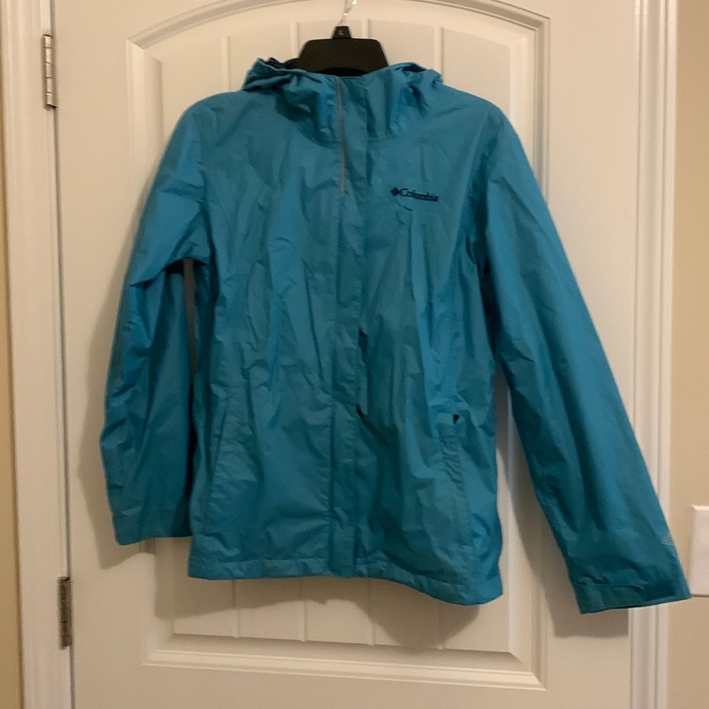 Giles’s Columbia Rain Jacket, size Large, Teal